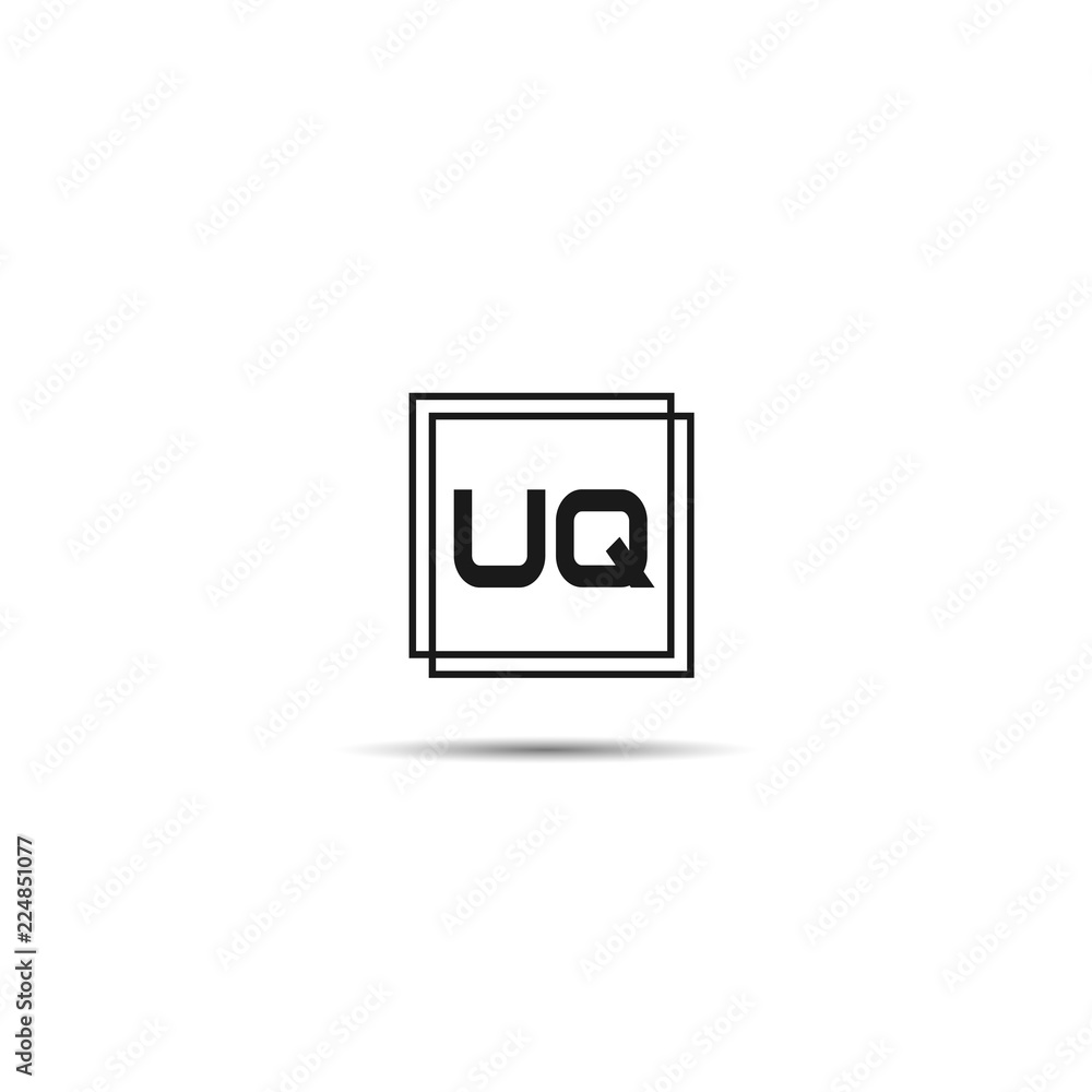 Initial Letter UQ Logo Template Design Initial Letter UQ Logo Template Design