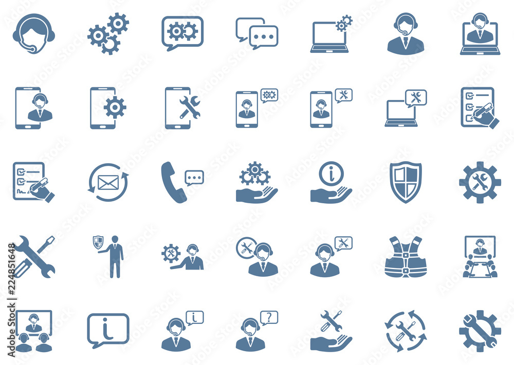 Technical Support Icon Set 1