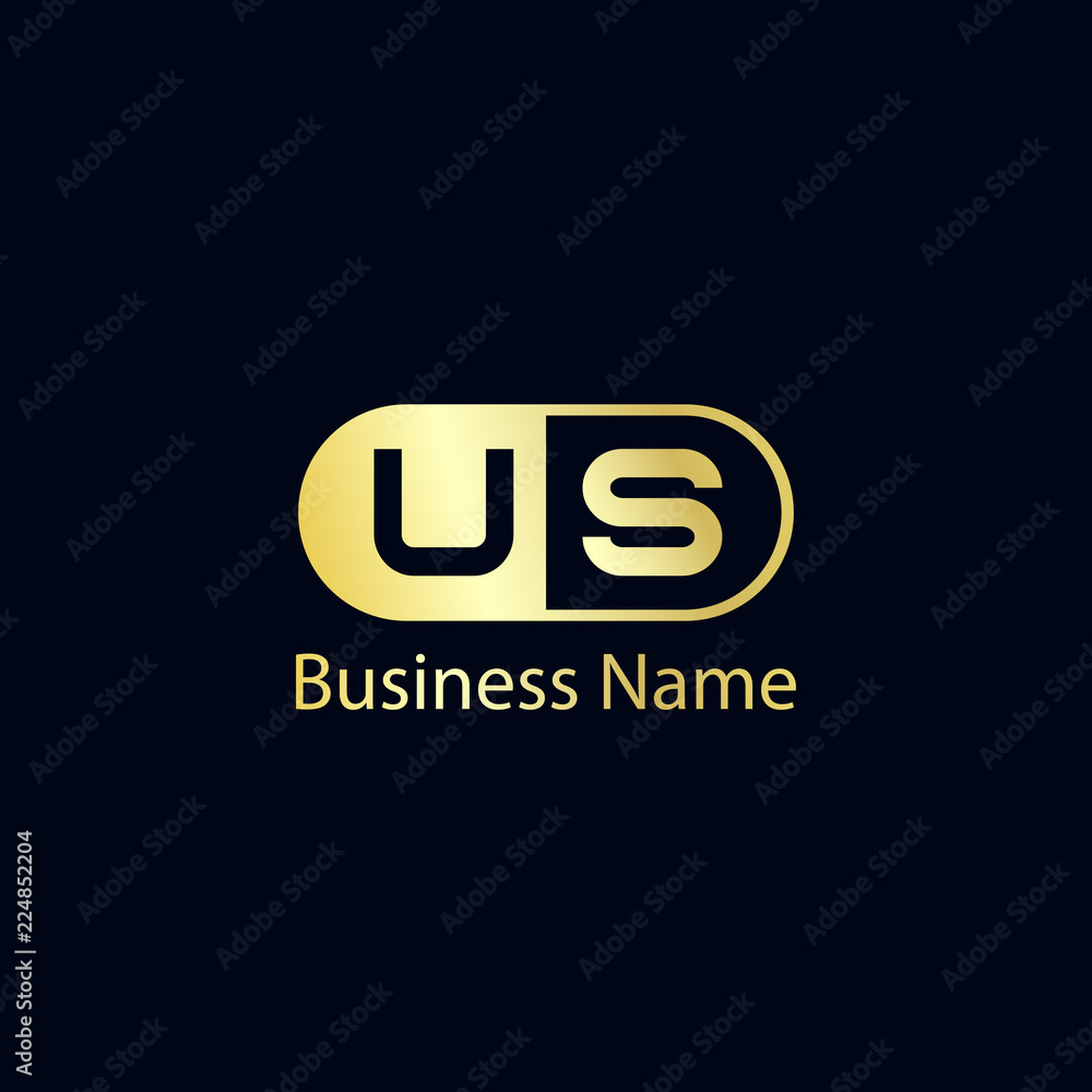 Initial Letter US Logo Template Design Initial Letter US Logo Template Design
