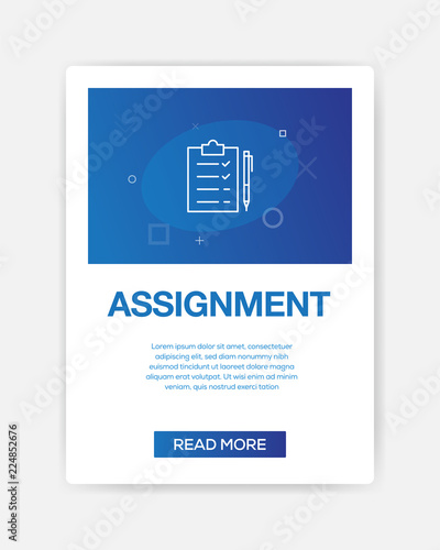 ASSIGNMENT ICON INFOGRAPHIC