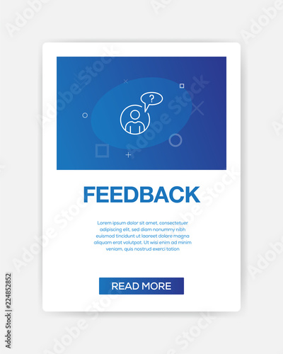 FEEDBACK ICON INFOGRAPHIC