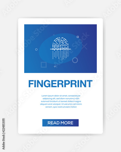 FINGERPRINT ICON INFOGRAPHIC