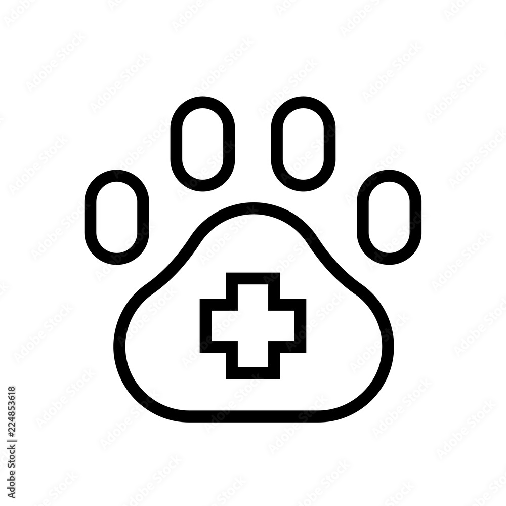 Pet hospital Line illustration Pet hospital Line illustration