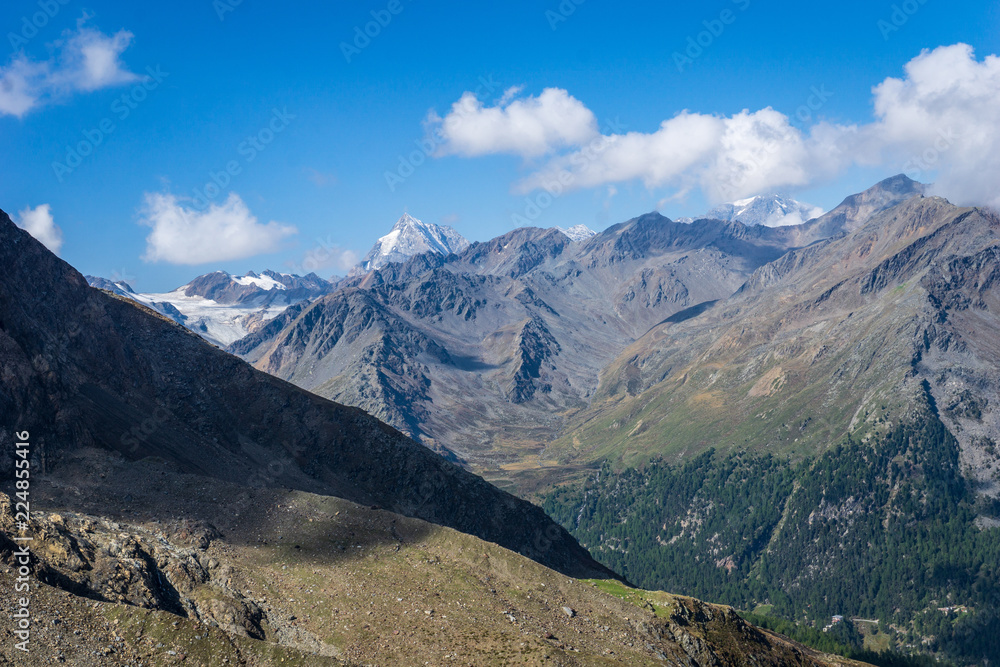 Fototapeta premium View from Sallent Joch, Adamello Brenta National Park, South Tyrol, Italy