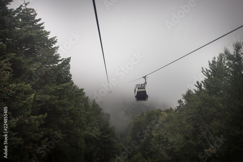 Go up with cable car 