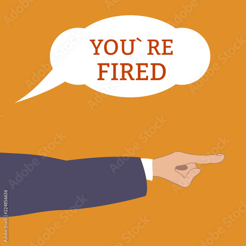 Employee gets fired from his work.