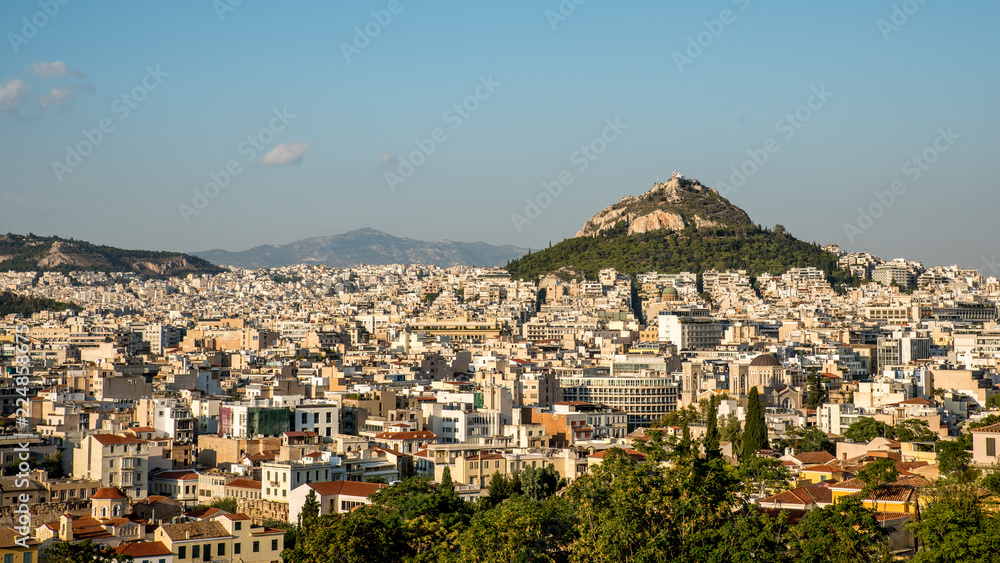 Lykavitos rising above modern Athens