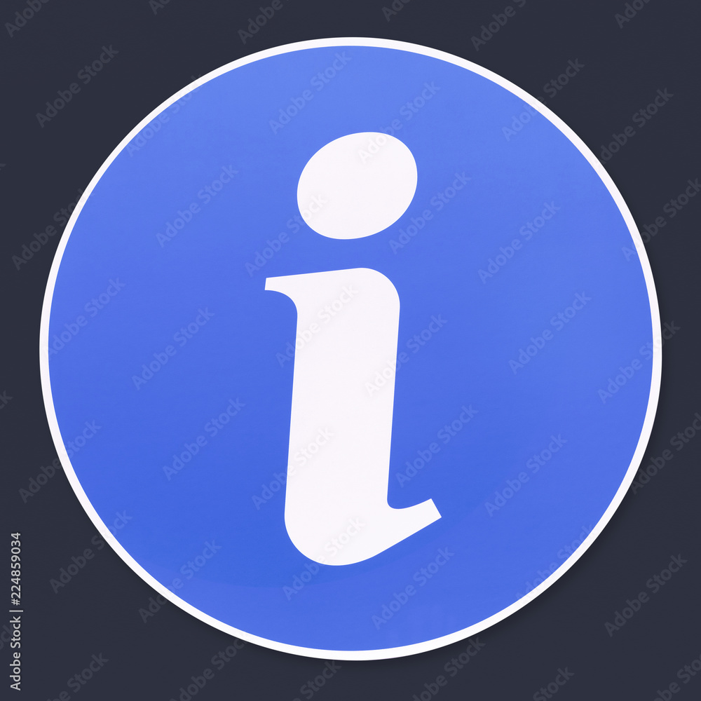 Round circle Information icon vector illustration Round circle Information icon vector illustration