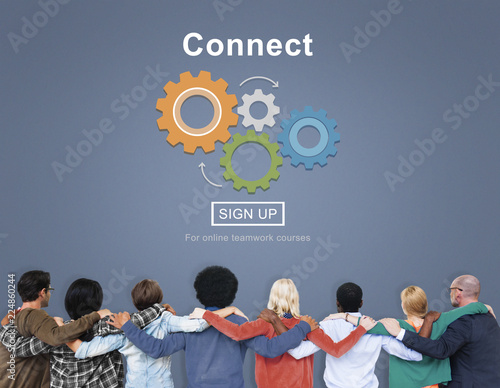 Connect Interaction Team Teamwork Concept