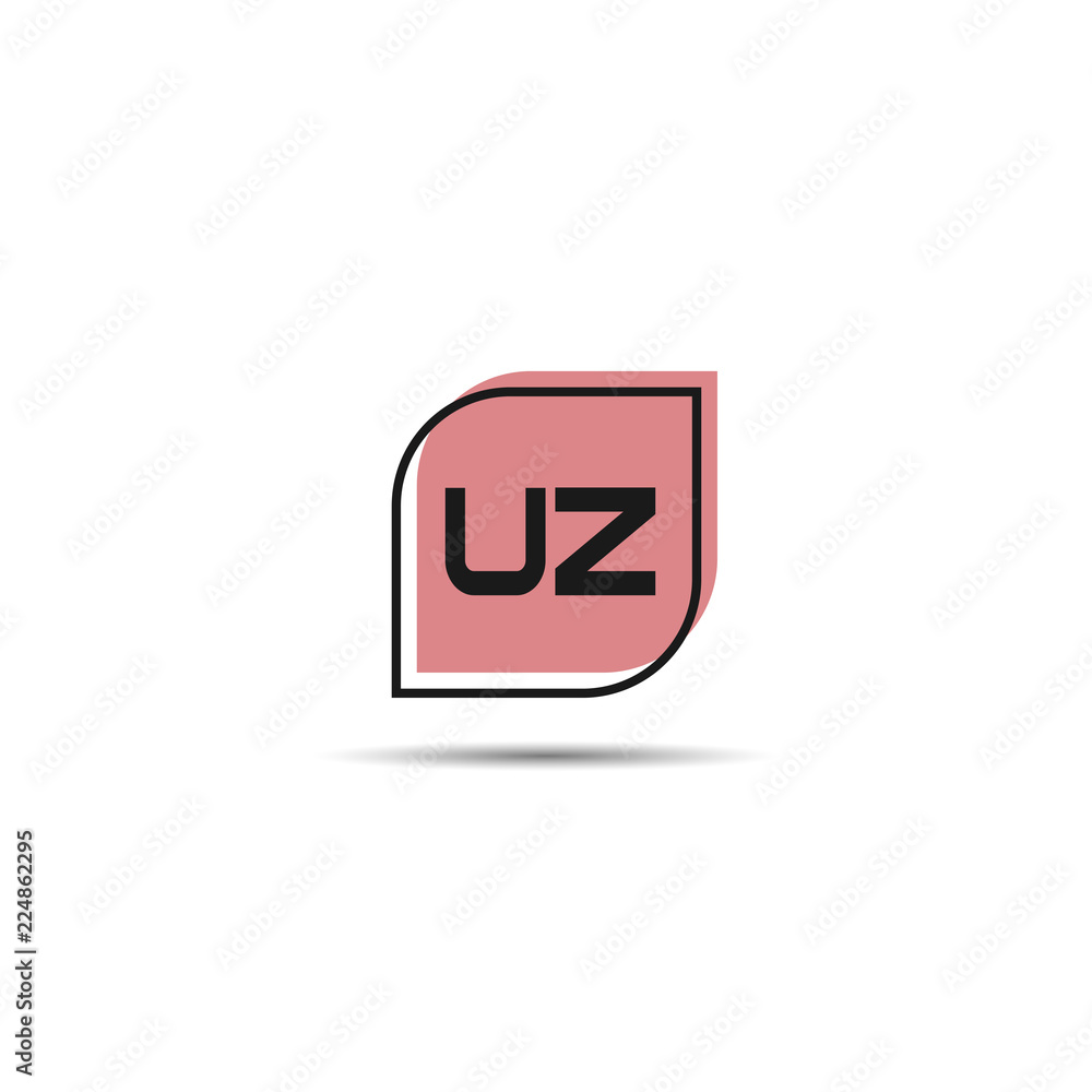 Obraz premium Initial Letter UZ Logo Template Design