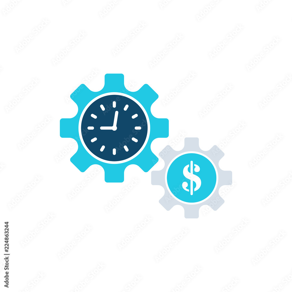 Costs optimization and production efficiency icon. Business efficiency and cost management icon Costs optimization and production efficiency icon. Business efficiency and cost management icon