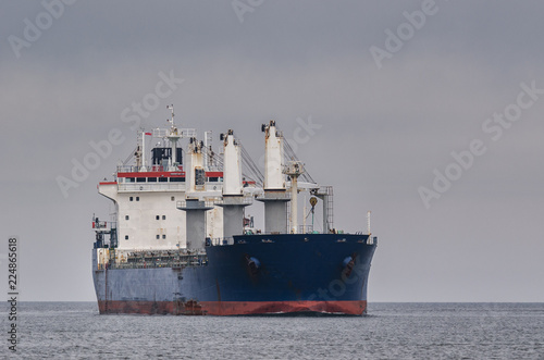 GENERAL CARGO SHIP - Freighter entering the port