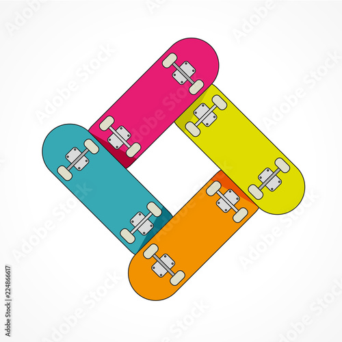 skate, vecteur