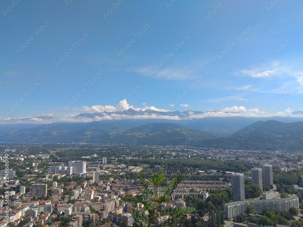 A view from above. Grenoble