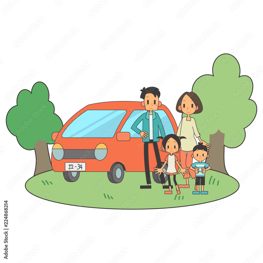 家族 親子 自家用車 家族 親子 自家用車