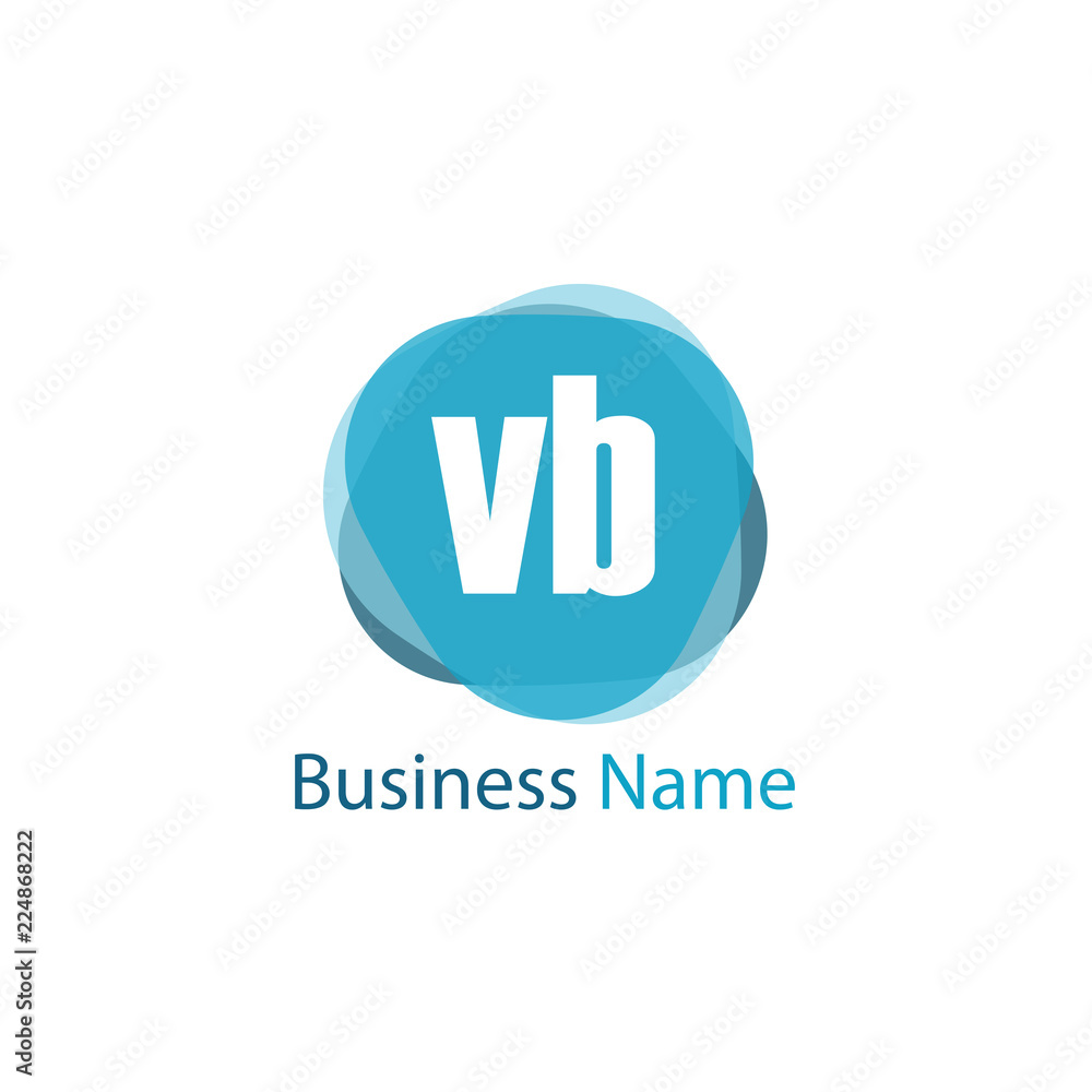 Initial Letter VB Logo Template Design