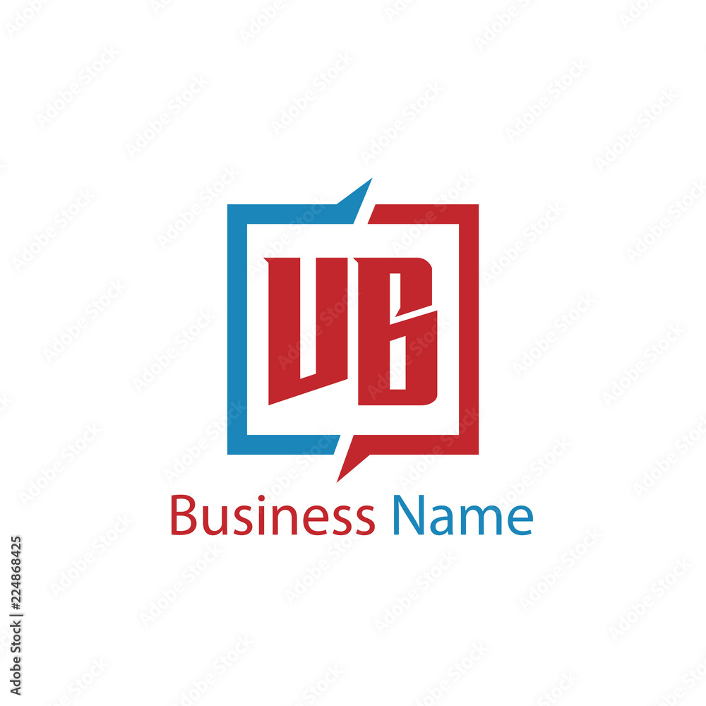 Obraz premium Initial Letter VB Logo Template Design