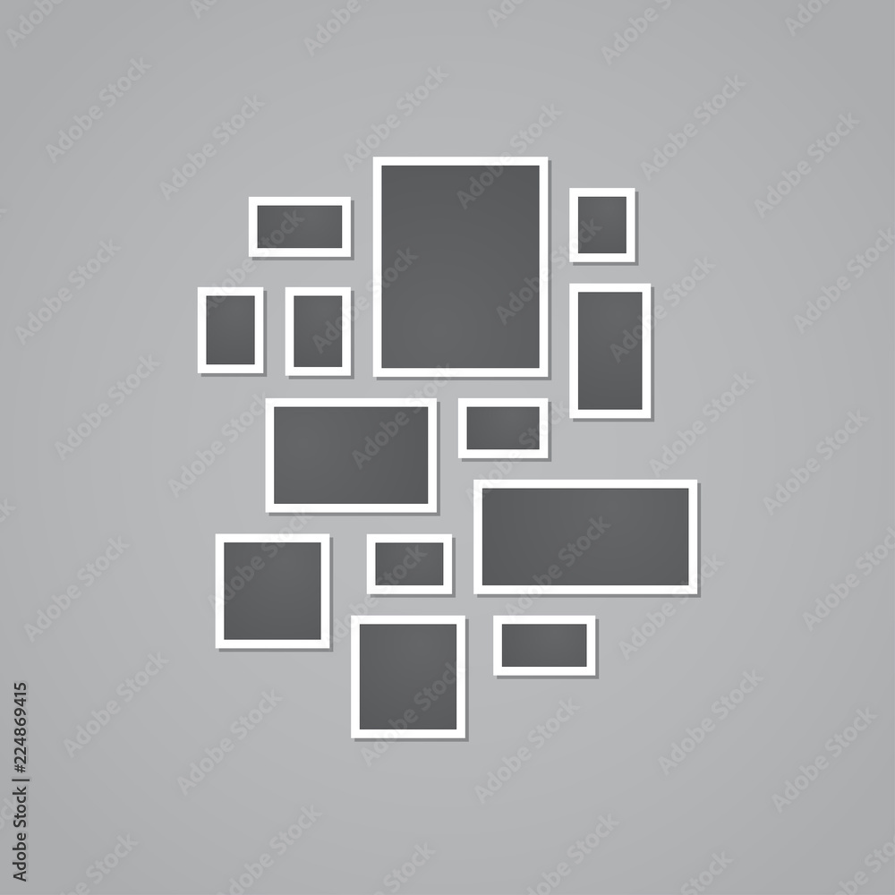Wall Photo Collage Template Wall Photo Collage Template