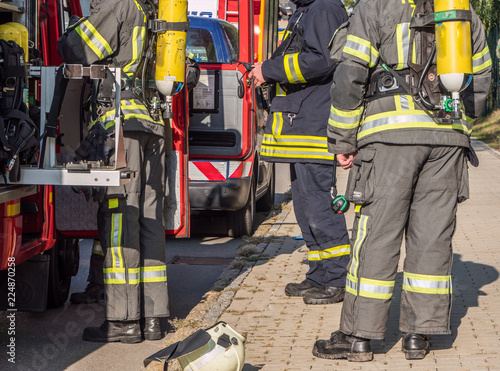 Feuerwehrmänner im Einsatz