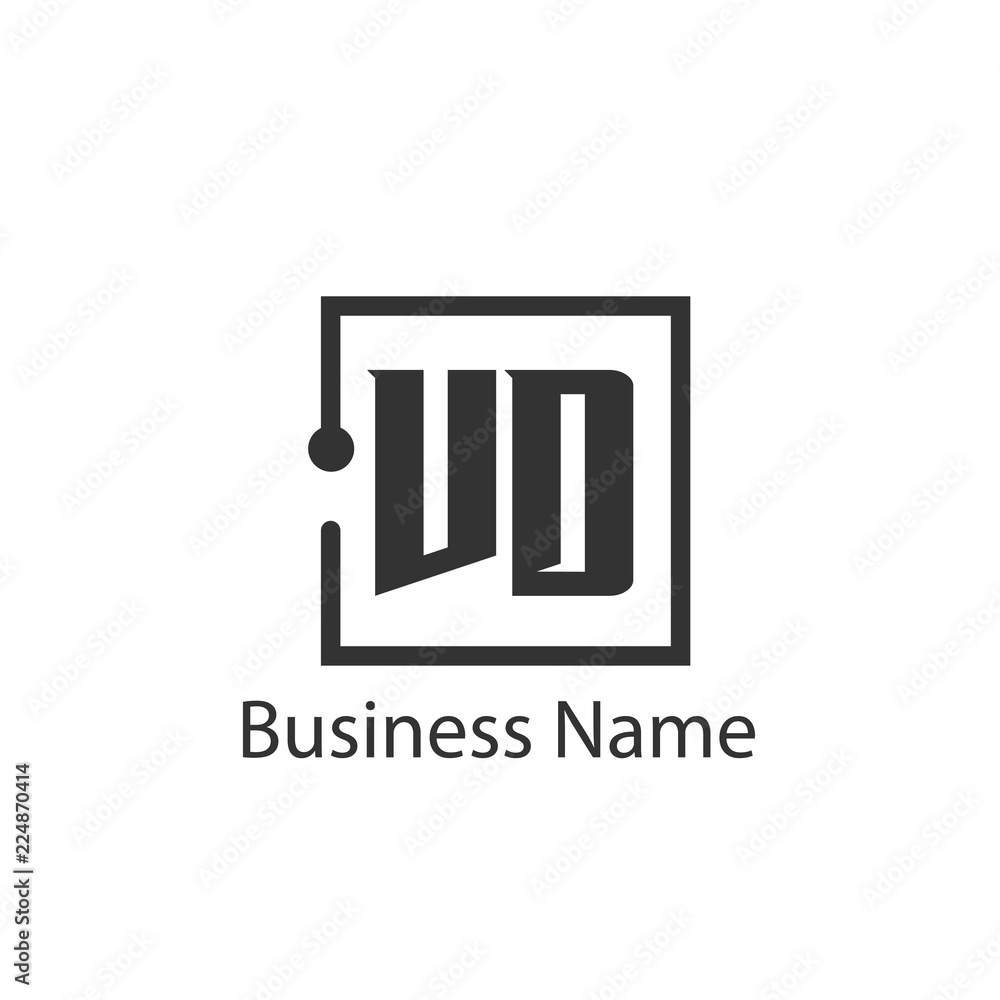 Fototapeta premium Initial Letter VD Logo Template Design