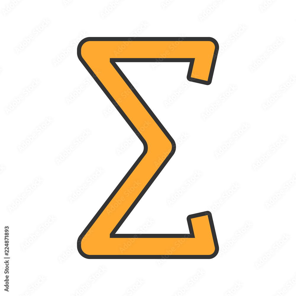 Summation color icon Summation color icon