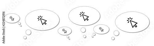 Gedankenblasen - Mausklick