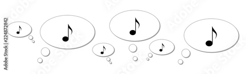 Gedankenblasen - Musiknote