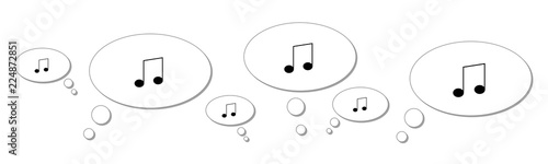 Gedankenblasen - Achtelnote