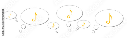 Gedankenblasen - Viertelnote