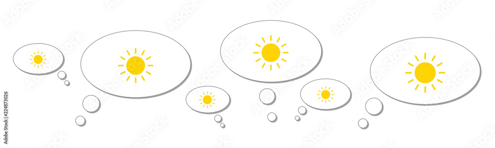 Gedankenblasen - Sonne