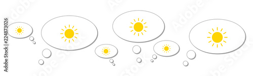 Gedankenblasen - Sonne