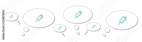 Gedankenblasen - Spritze