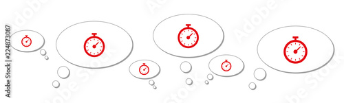 Gedankenblasen - Stoppuhr