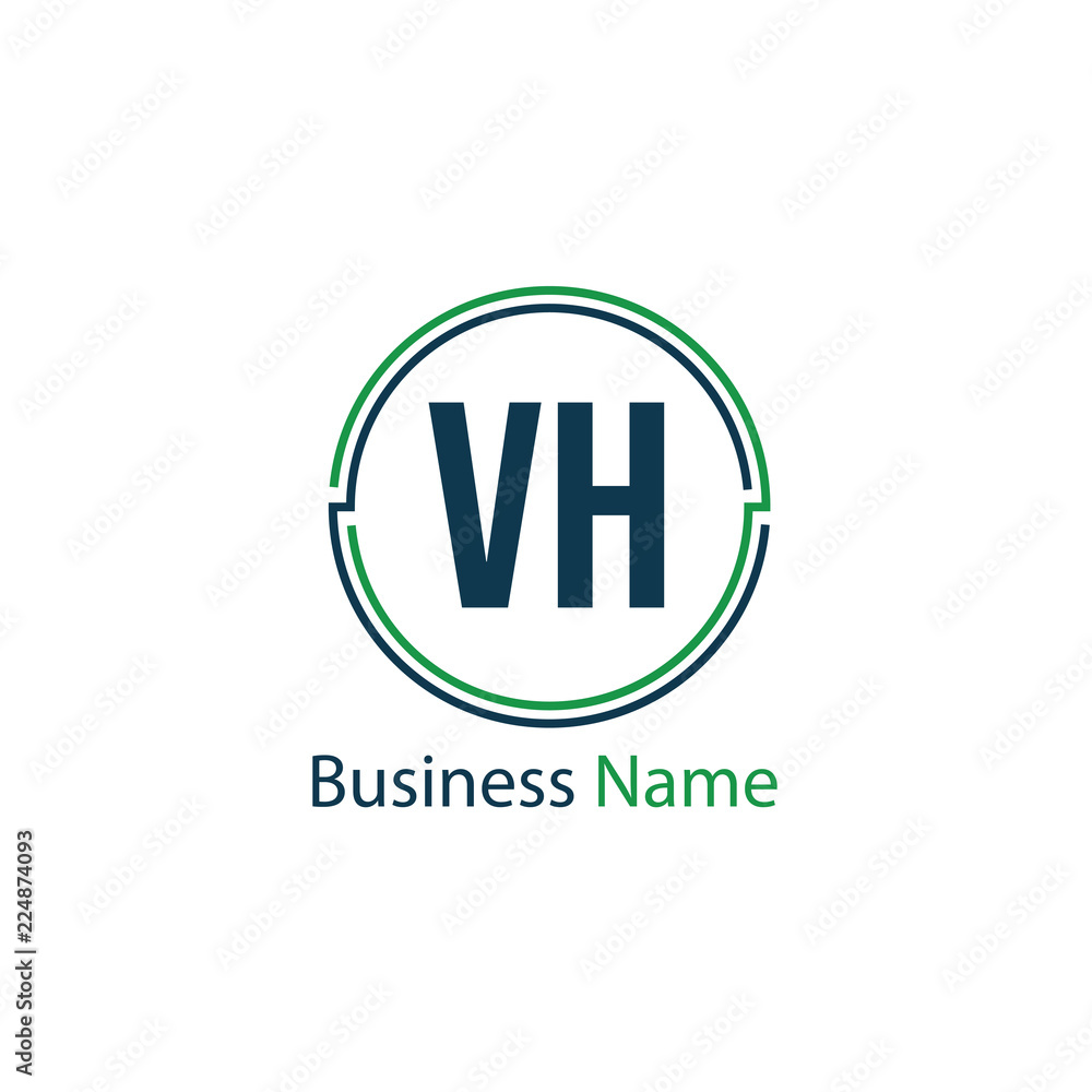 Initial Letter VH Logo Template Design Initial Letter VH Logo Template Design