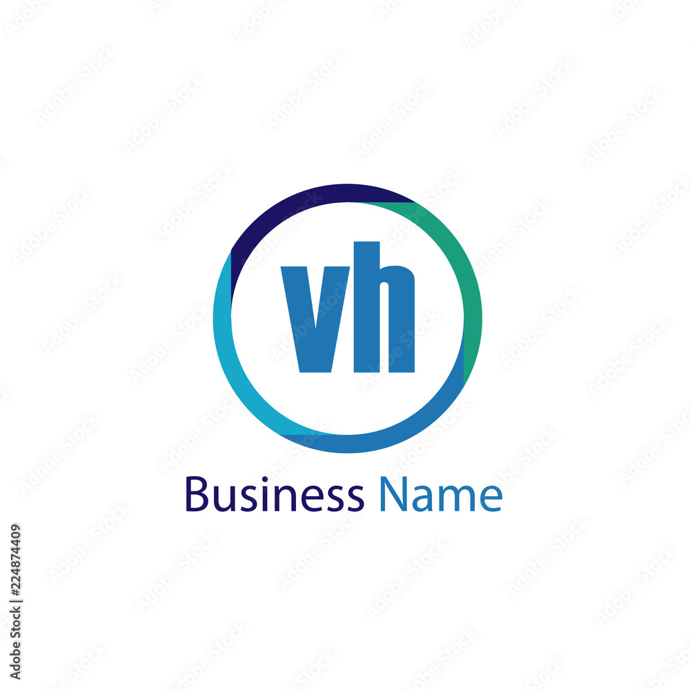 Initial Letter VH Logo Template Design Initial Letter VH Logo Template Design
