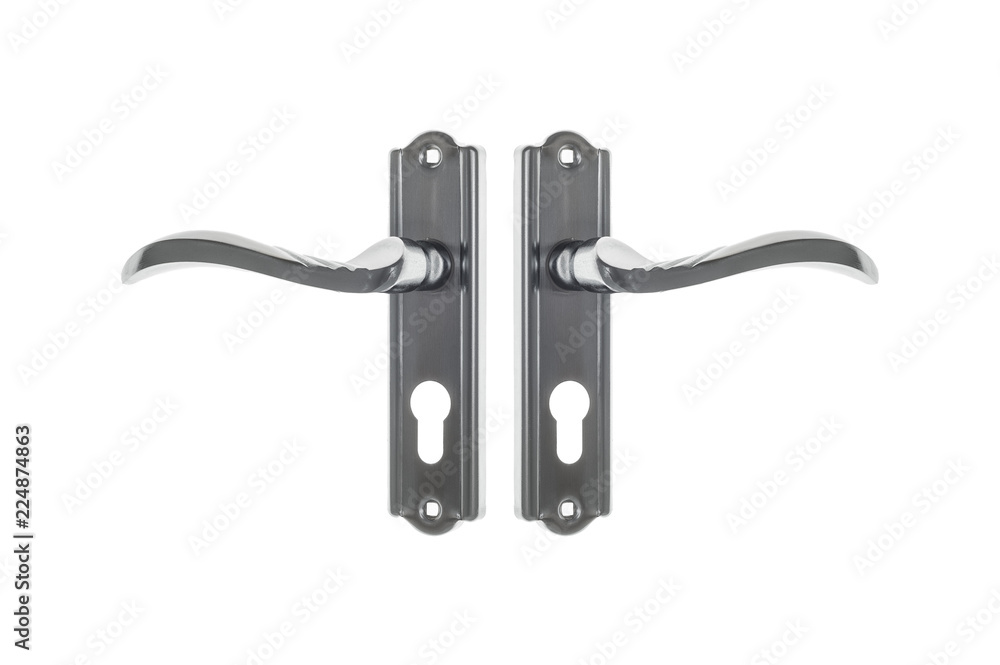 Silver door handle Silver door handle