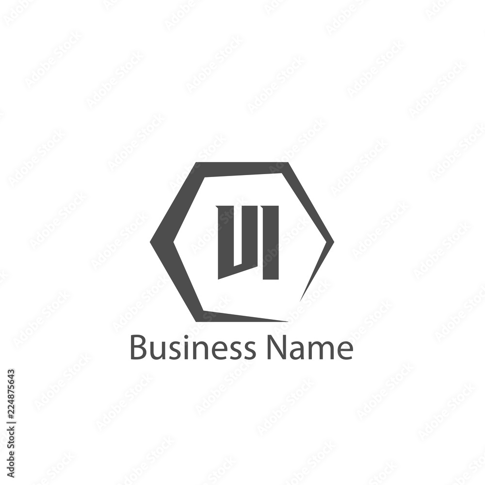 Initial Letter VI Logo Template Design
