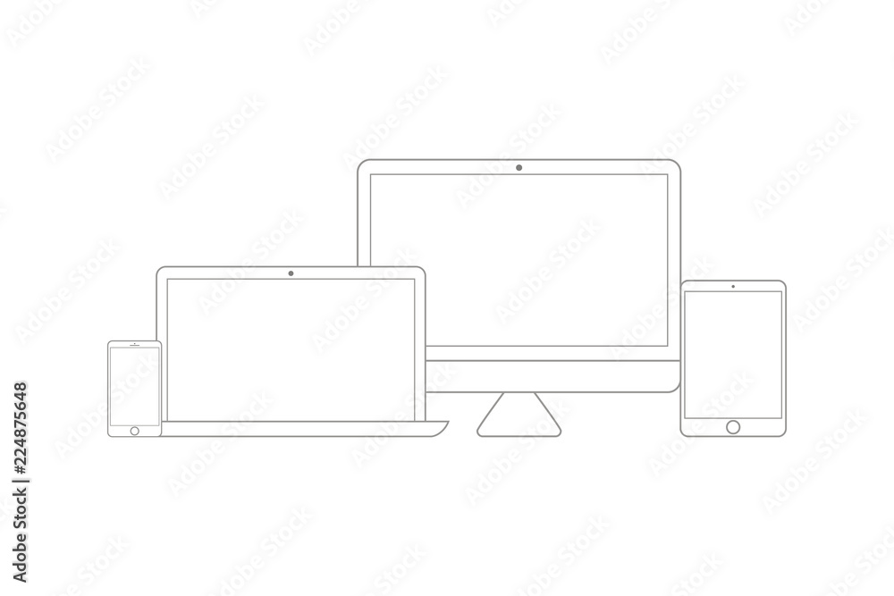 Electronic devices set line style