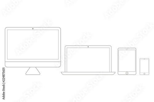 Electronic devices set line style