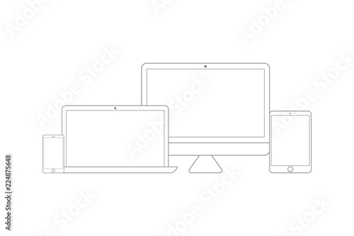 Electronic devices set line style