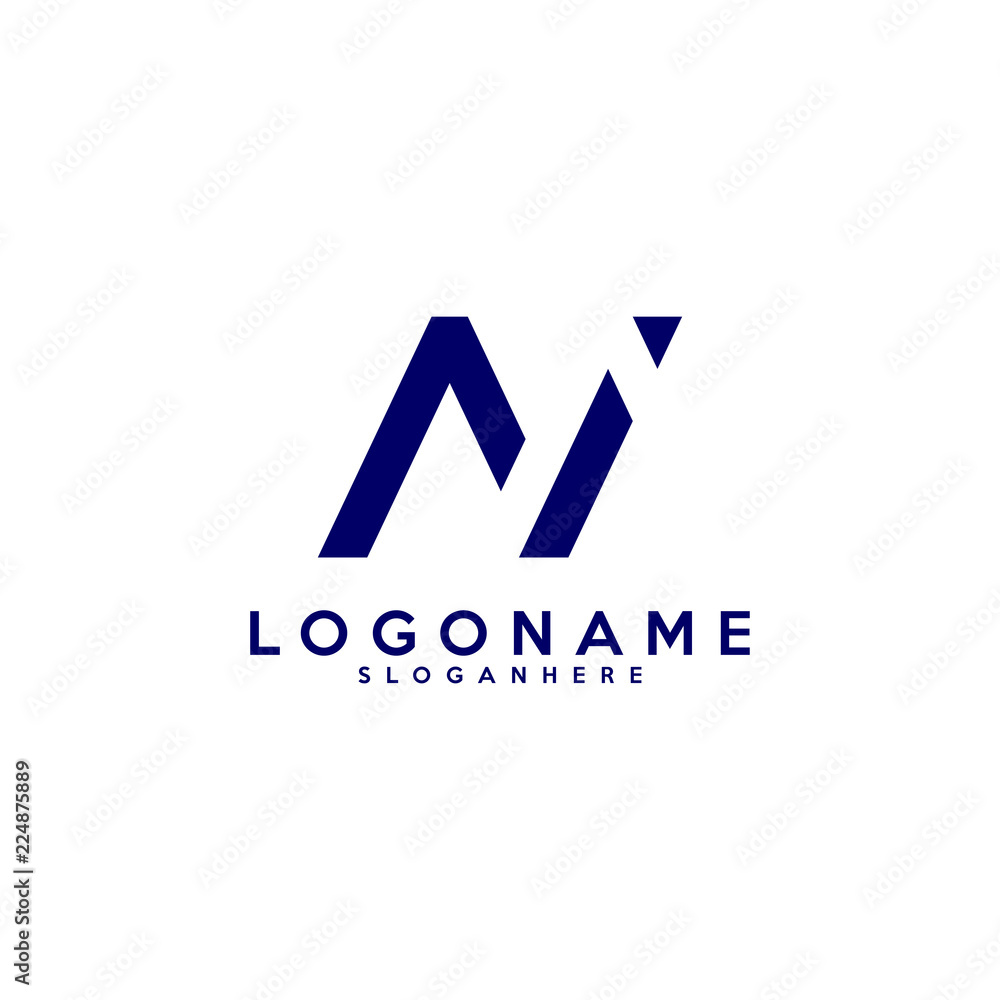 Initial AI logo design vector template Initial AI logo design vector template