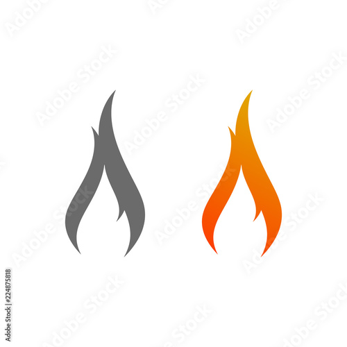 Fire logo sign icon © eMIL'