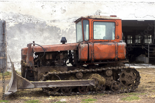  old tractor farming