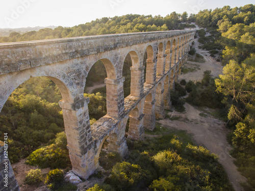 Roman aqueduct in the forest