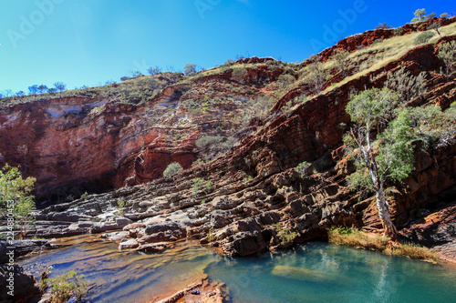 Hammersley Gorge rocky outback landscape photo