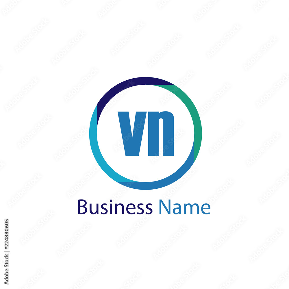 Initial Letter VN Logo Template Design Initial Letter VN Logo Template Design