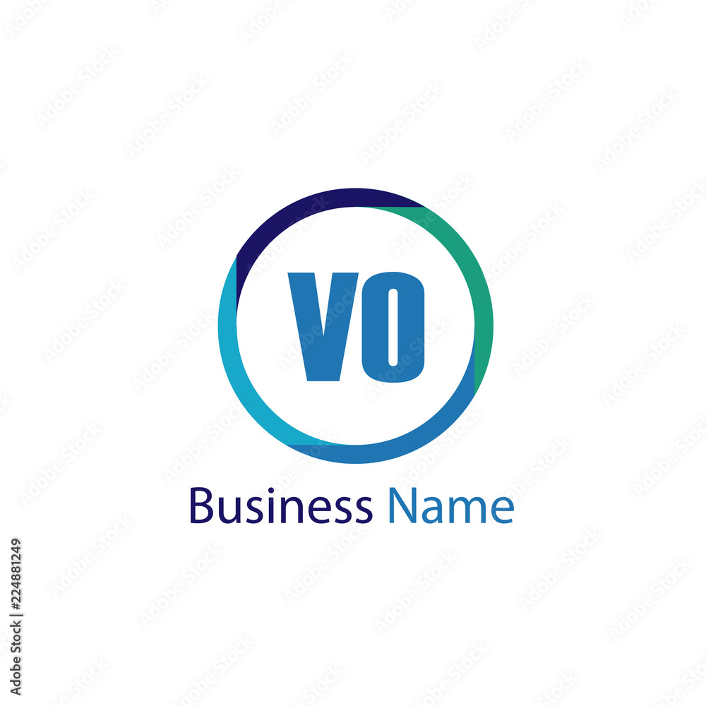 Initial Letter VO Logo Template Design Initial Letter VO Logo Template Design