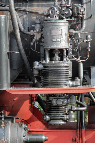 Dampflok, Detail einer Dampflok 