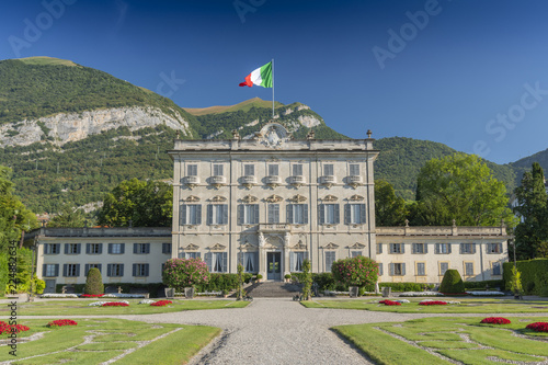 Villa Sola Cabiati near the Lake Como village of Tremezzo, Lombardy Italy. photo