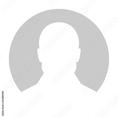 Profile Placeholder image. Gray silhouette no photo